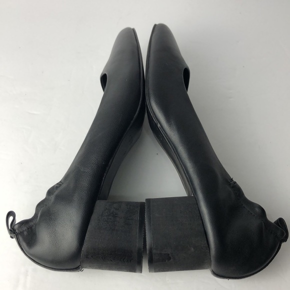 Kelsi Dagger Lott Black Leather Low Heels 9 - Picture 9 of 11